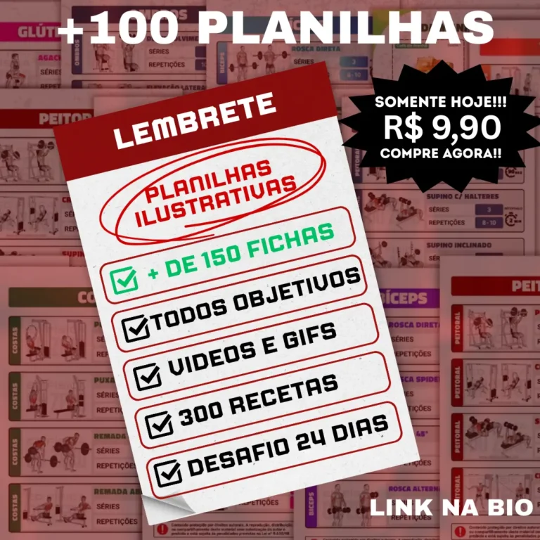 Post para instagram lembrete para o treino moderno vermelho